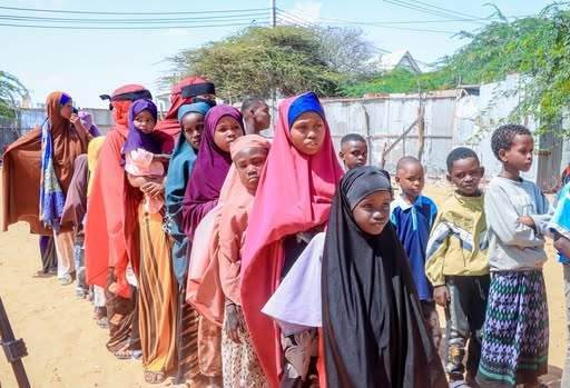 Photo from: Community distribution with volunteers